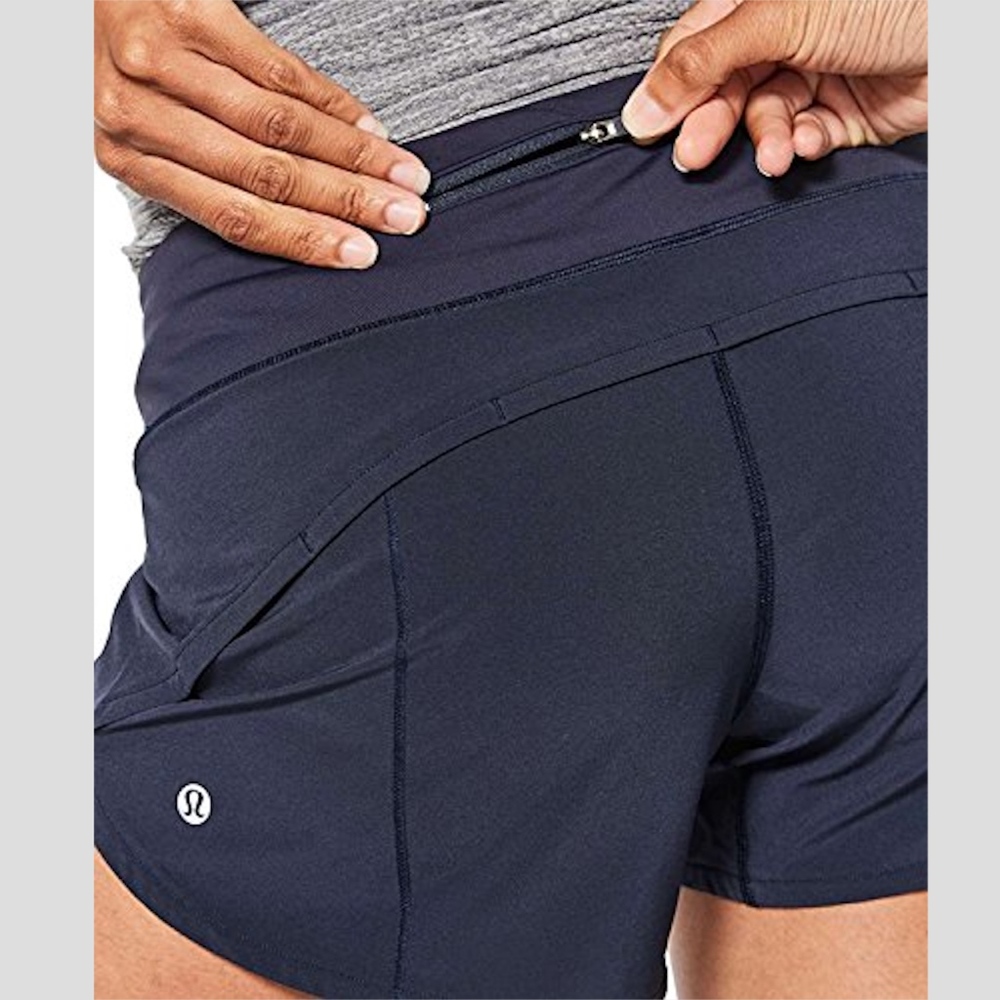 Navy Lululemon Running Speed Up Short 2.5"
